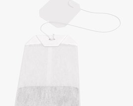Tea Bag With Label 05 3D-Modell