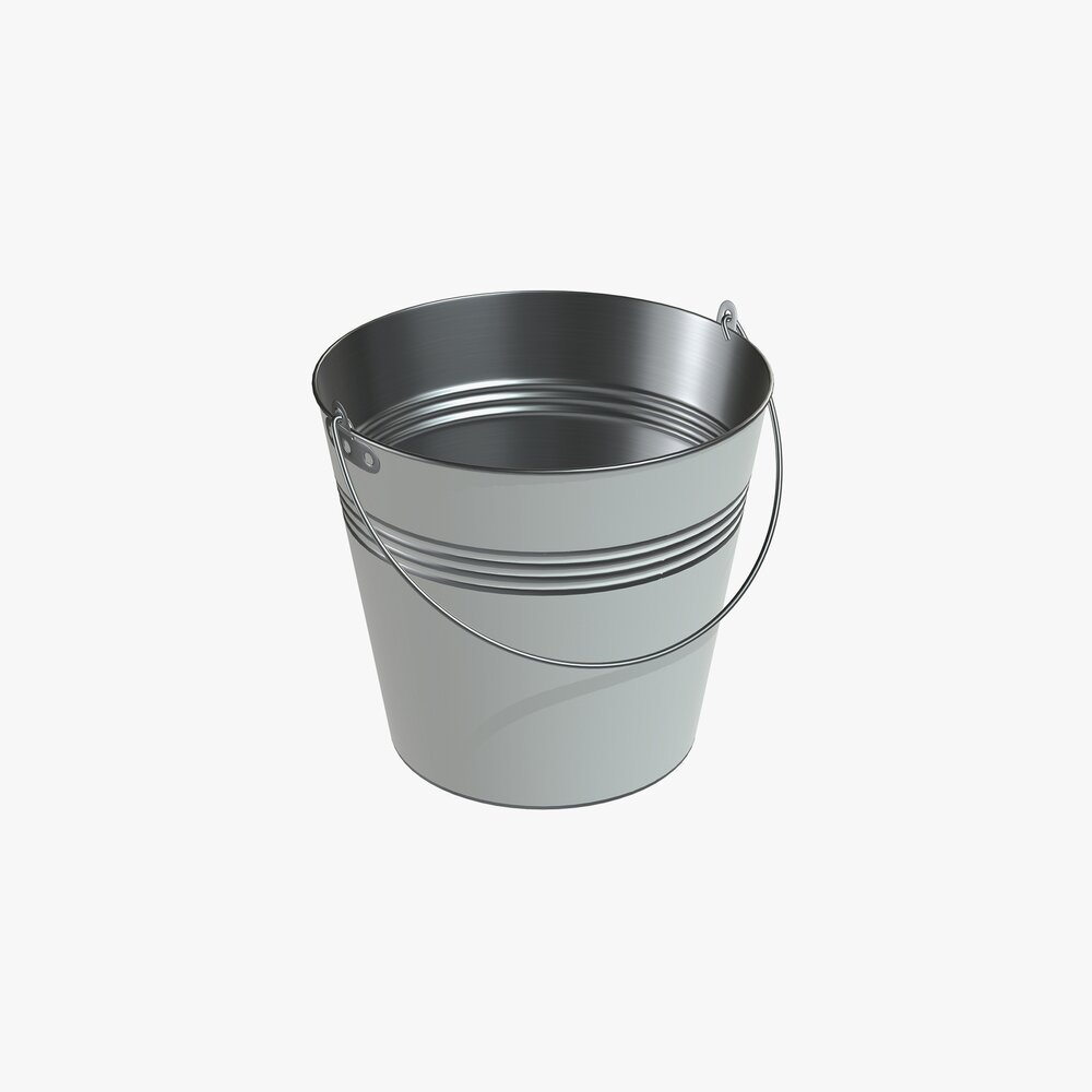 Metal Bucket 3d model