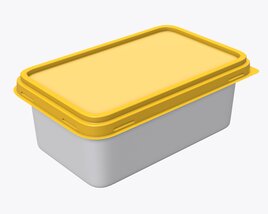Margarin Rectangular Package 01 3D-Modell