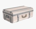 Metal Suitcase Trunk With Lock 3D модель