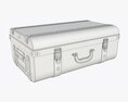 Metal Suitcase Trunk With Lock Modello 3D