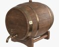Wooden Barrel For Beer 01 Modèle 3d