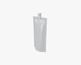 Blank Pouch Bag With Top Spout Lid Mock Up 06 3D модель