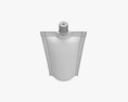 Blank Pouch Bag With Top Spout Lid Mock Up 06 3D 모델 