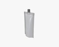 Blank Pouch Bag With Top Spout Lid Mock Up 06 3D 모델 