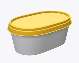 Margarin Oval Package 01 3D模型