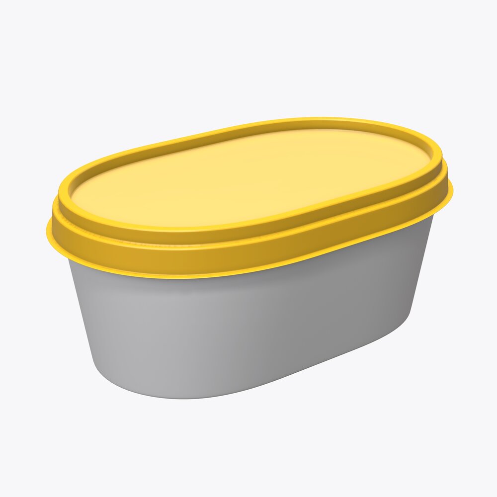 Margarin Oval Package 01 3D模型