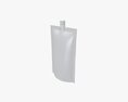 Blank Pouch Bag With Top Spout Lid Mock Up 05 Modelo 3D