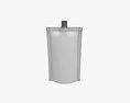 Blank Pouch Bag With Top Spout Lid Mock Up 05 3D модель