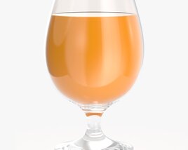 Pokal Glass With Orange Juice Modèle 3D