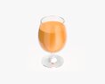 Pokal Glass With Orange Juice 3D модель