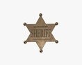 Sheriff Badge Modèle 3d