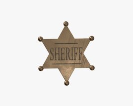 Sheriff Badge Modelo 3D