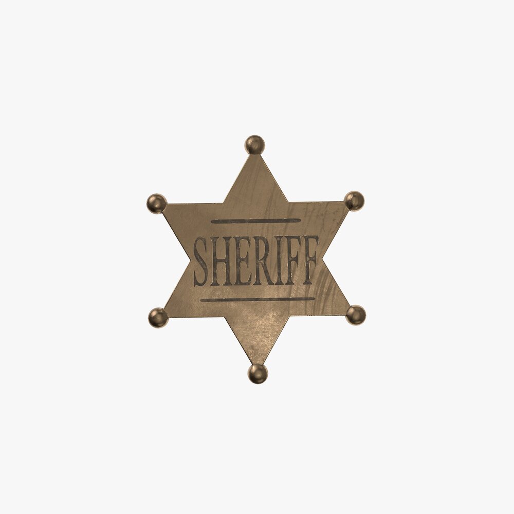 Sheriff Badge 3D model