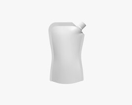 Blank Pouch Bag With Corner Spout Lid Mock Up 05 Modèle 3D