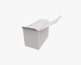 Opened Tea Paper Box With Sachets 3D模型