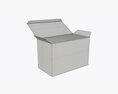 Opened Tea Paper Box With Sachets Modèle 3d