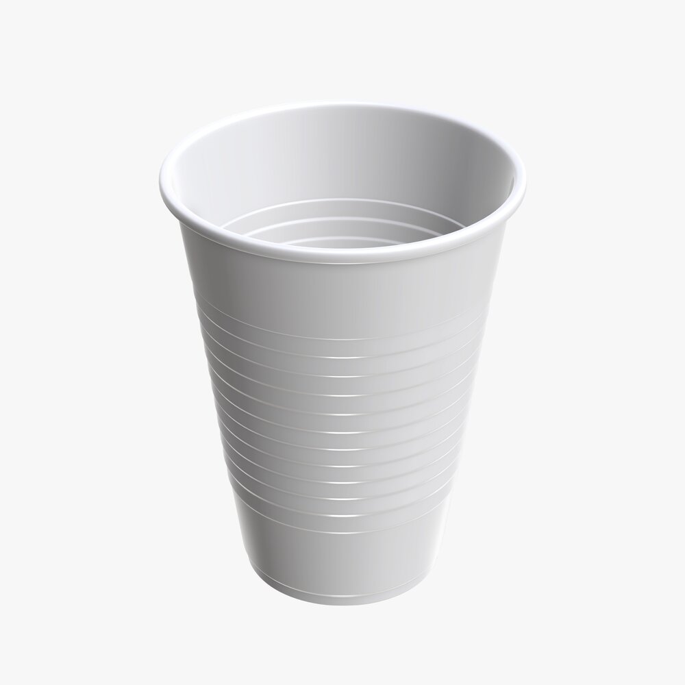 Plastic Cup Tableware Modelo 3d