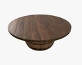 Wooden Barrel Coffee Table Modello 3D