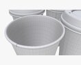 Biodegradable Large Paper Coffee Cup Cardboard Lid With Holder Modelo 3D
