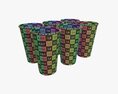Biodegradable Large Paper Coffee Cup Cardboard Lid With Holder Modèle 3d