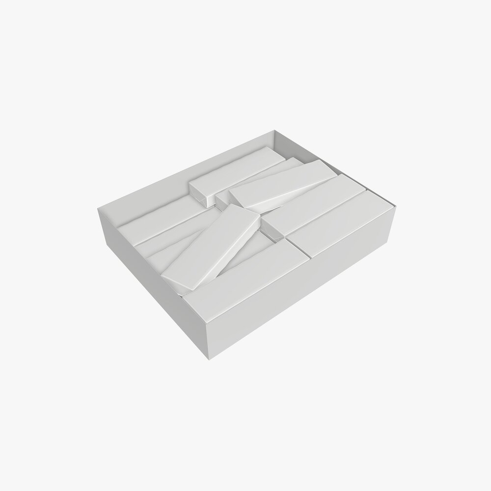Chewing Gum Packs 3D model
