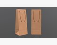 Paper Bag Slim With String Handle 01 Modelo 3d