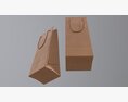 Paper Bag Slim With String Handle 01 3D 모델 