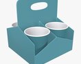 Plastic Paper Coffee Cup Holder 3D模型