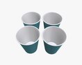 Plastic Paper Coffee Cup Holder 3D 모델 