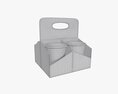 Plastic Paper Coffee Cup Holder Modelo 3D