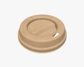 Biodegradable Paper Coffee Cup Lid 3D-Modell
