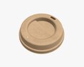 Biodegradable Paper Coffee Cup Lid 3D 모델 