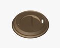 Biodegradable Paper Coffee Cup Lid Modelo 3D