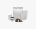 Blank Pet Food Package Set 3Dモデル