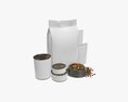 Blank Pet Food Package Set 3Dモデル