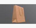 Paper Bag Large With String Handle Modello 3D