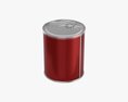 Metal Coffee Tin Can With Opener Modello 3D