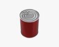 Metal Coffee Tin Can With Opener 3D 모델 