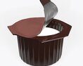 Coffee Creme Jar Opened Template 3Dモデル