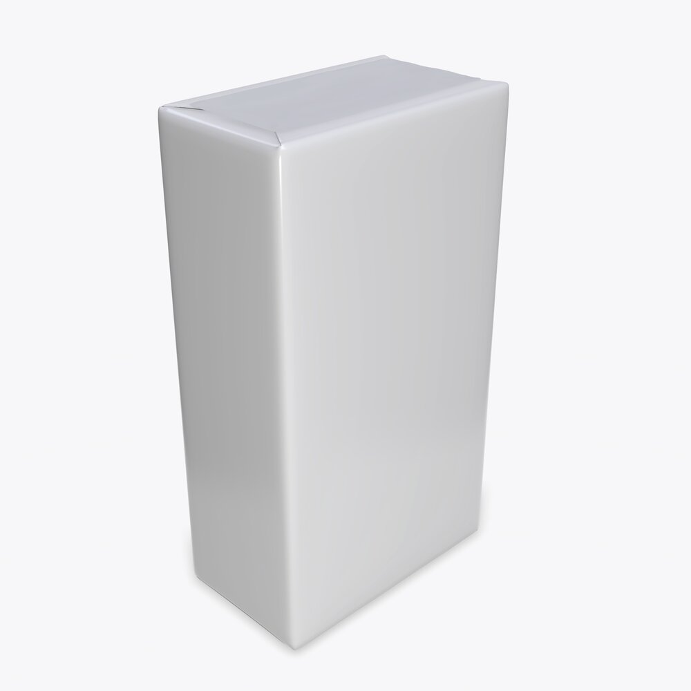 Coffee Paper Package Box Template 3D模型