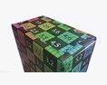 Coffee Paper Package Box Template 3d model