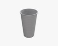 Recycled Paper Coffee Cup Plastic Lid And Holder 01 3D-Modell