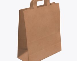 Paper Bag Large With Handle Modelo 3d