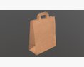Paper Bag Large With Handle 3D 모델 