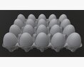 Egg Cardboard Base For 20 Eggs 3D 모델 