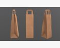 Paper Bag Slim With Handle 3d model