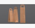 Paper Bag Slim With Handle 3D-Modell
