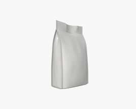 Blank Pet Food Foil Pouch Bag Mock Up 04 3D-Modell