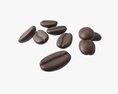 Coffee Beans On Ground Modello 3D